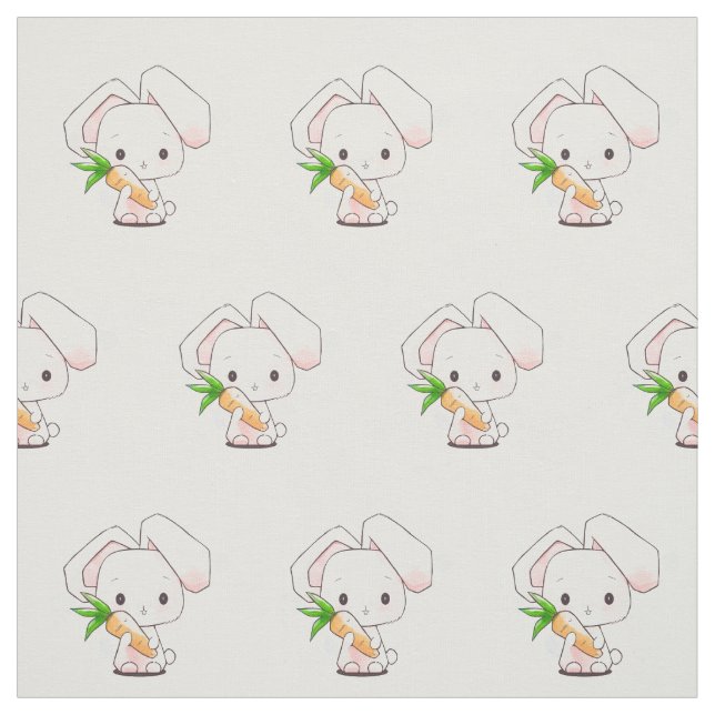 Tissu Petit Lapin Doux (Échantillon)