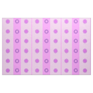 Tissu Petit Motif de fleurs rose et violet
