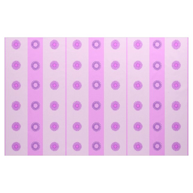 Tissu Petit Motif de fleurs rose et violet (Yard)