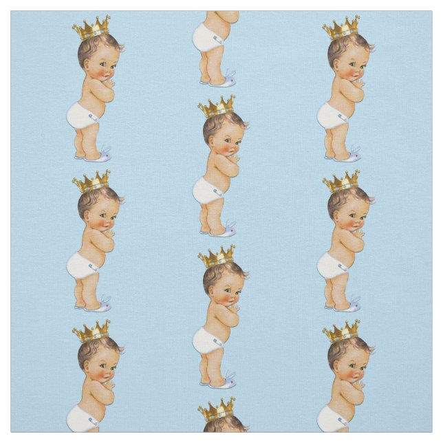 Tissu Petit prince de brune vintage (Échantillon)