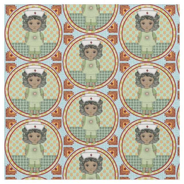 Tissu Petite fille noire (Fermer)