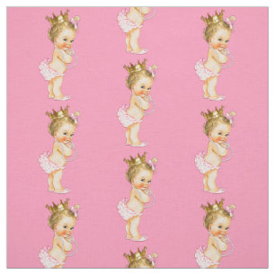Tissu Petite princesse blonde vintage