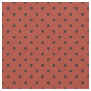 Tissu Petite rouille Motif pois