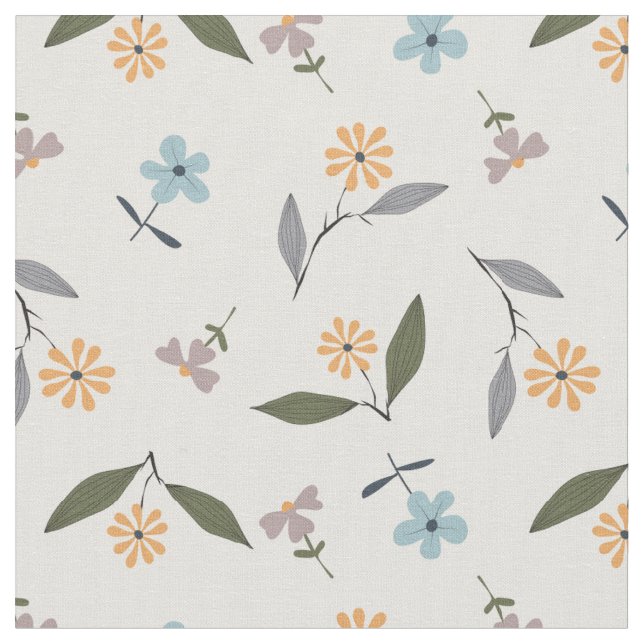 Tissu Petites Fleurs Douces (Fermer)