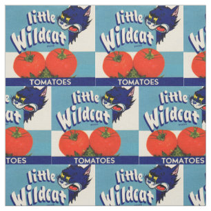 Tissu Petites tomates Wildcat créer l'impression étiquet