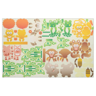 Tissu Petits animaux mignons à faire par vous-même