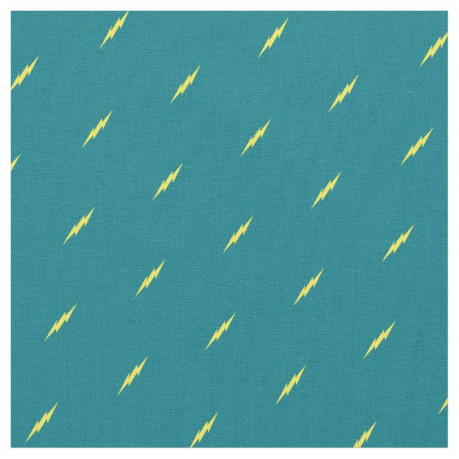 Tissu Petits boulons éclair Météo mignonne (Fermer)