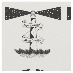 Tissu Phare de Cape Lookout en Caroline du Nord