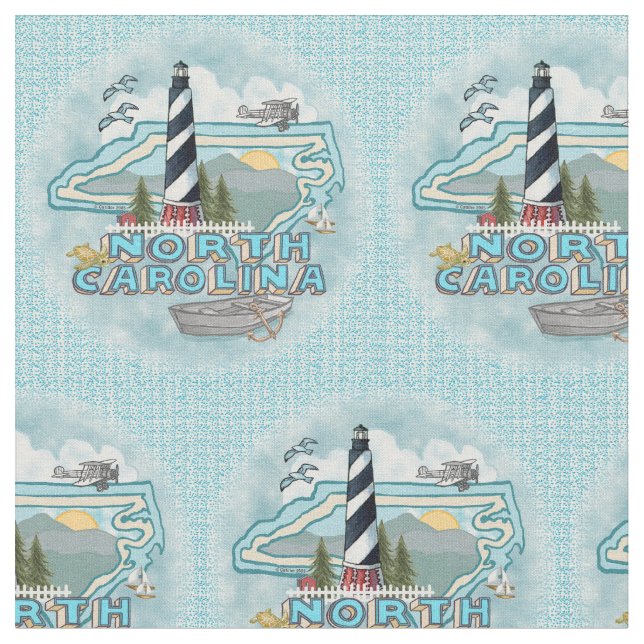 Tissu Phare de la Caroline du Nord (Fermer)