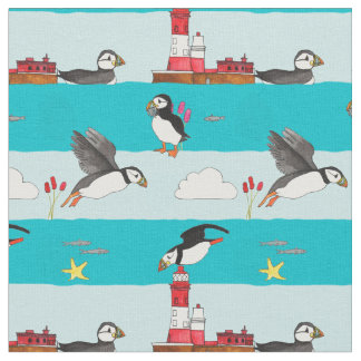 Tissu Phare de macareux