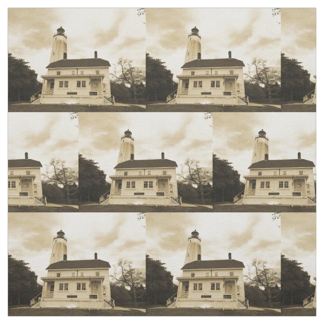 Tissu Phare de Sandy Hook (Échantillon)