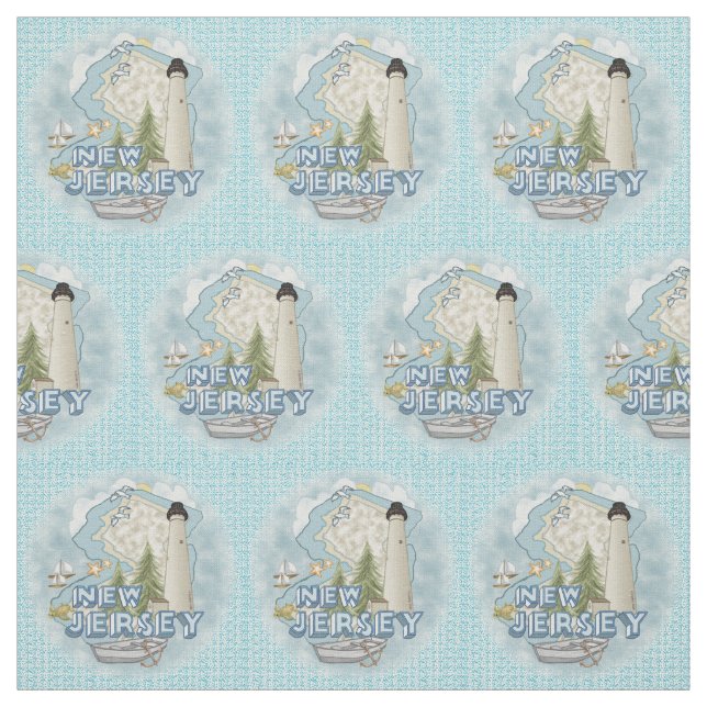 Tissu Phare du New Jersey (Échantillon)