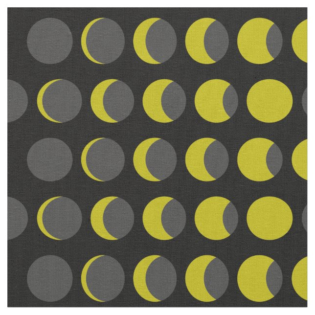 Tissu Phases de la lune Moderne au milieu du siècle (Fermer)
