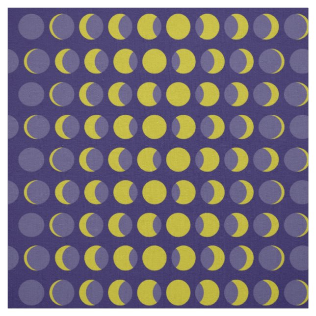 Tissu Phases de la Lune Moderne du Milieu du Siècle (Échantillon)