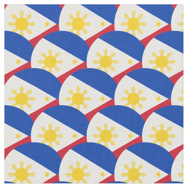 Tissu Philippine Flag & Philippines Mode textile (Fermer)