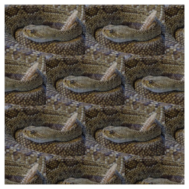 Tissu Photo de serpent à sonnette (Échantillon)
