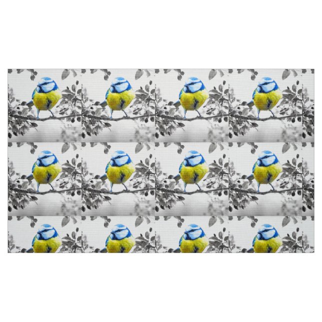 Tissu Photographie d'oiseaux (Fat Quarter)