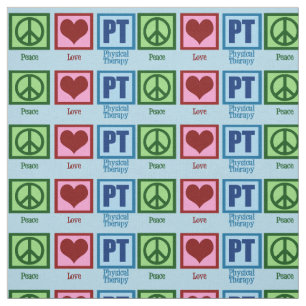 Tissu Physiothérapeute de pinte d'amour de paix