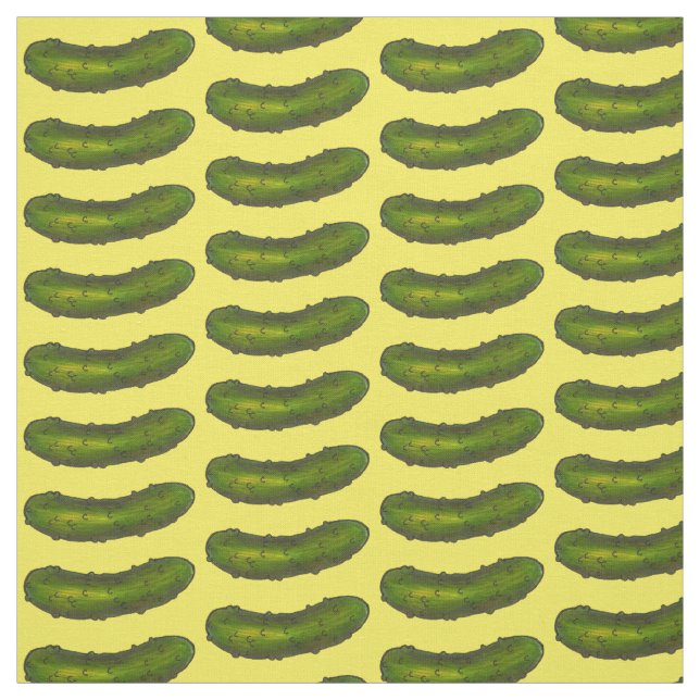 Tissu Pickle vert Jaune Pickle Crunchy Kosher Pickles (Échantillon)