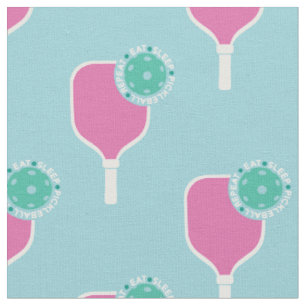 Tissu Pickleball : dort, pickleball, rose, menthe