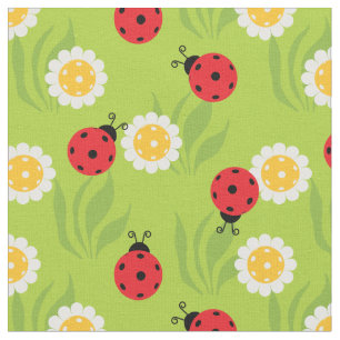 Tissu Pickleball ladybugs et marguerites taille personna