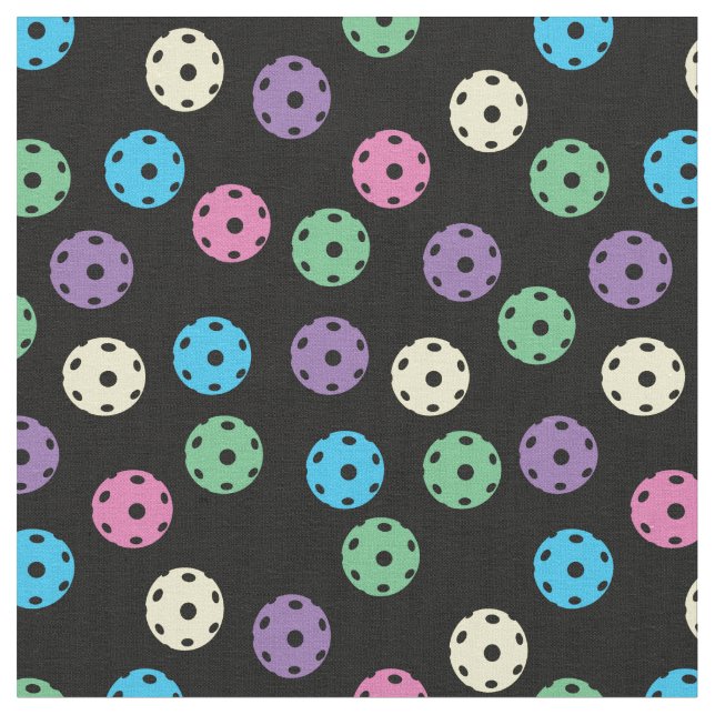 Tissu Pickleball - mélange pastel en noir (Fermer)