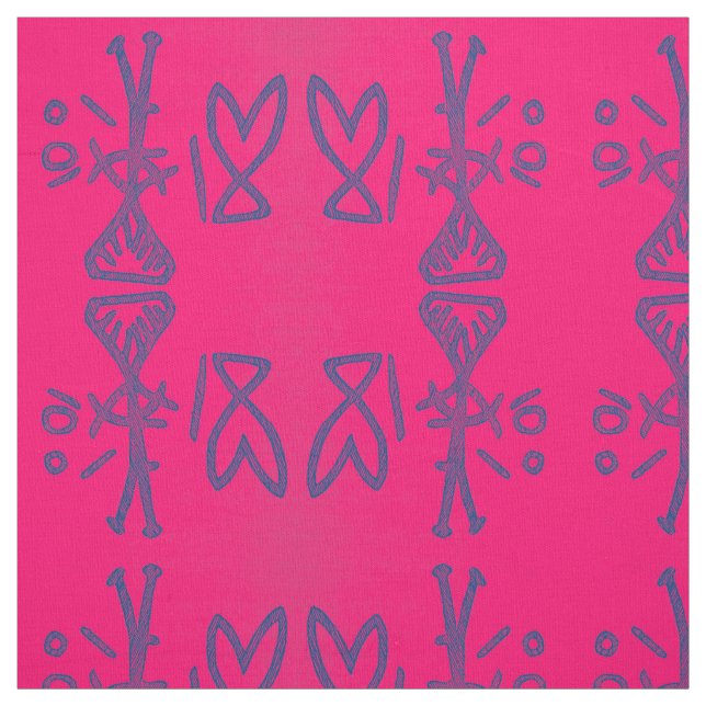 Tissu Pictographe du lac Devils Rouge (Échantillon)