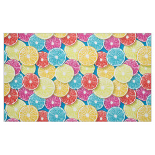 Tissu Pièces de fruits d'agrumes