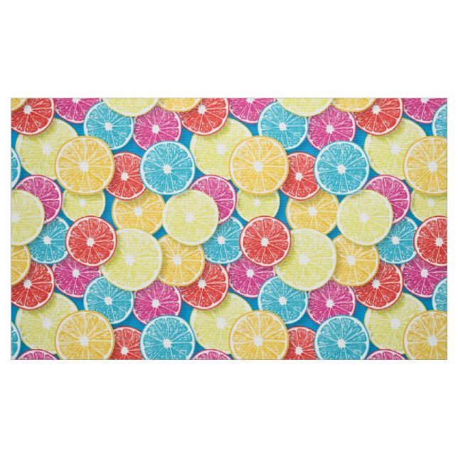 Tissu Pièces de fruits d'agrumes (Fat Quarter)