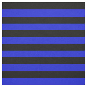 Tissu Pied de minuit de bleu noir et royal, rayures