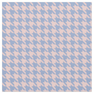 Tissu Pied-de-poule de rose en pastel et de bleu de ciel
