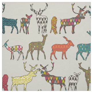 Tissu pierre modelée de cerfs communs