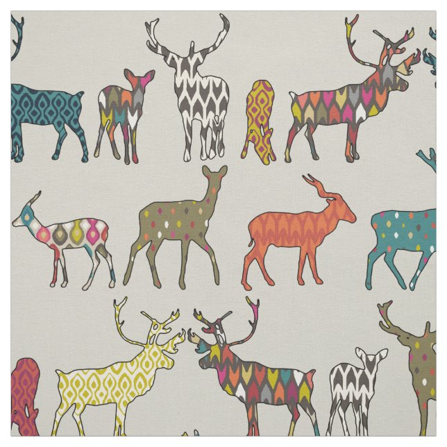 Tissu pierre modelée de cerfs communs (Échantillon)