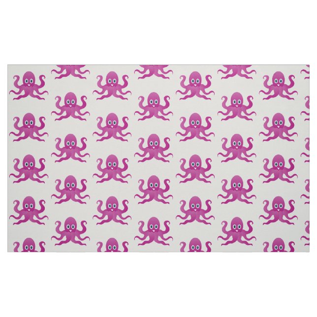Tissu Pieuvre violette amusante (Fat Quarter)