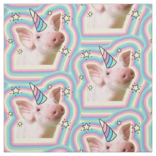 Tissu Piglet magique Unicorn