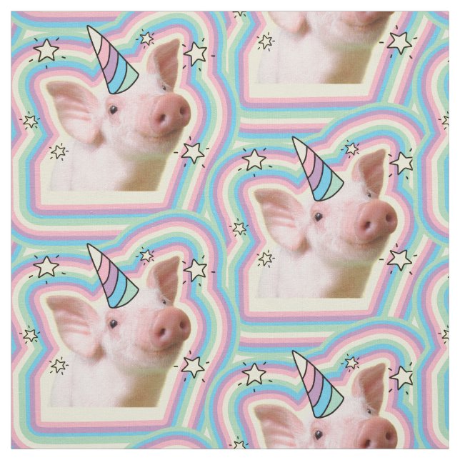 Tissu Piglet magique Unicorn (Échantillon)