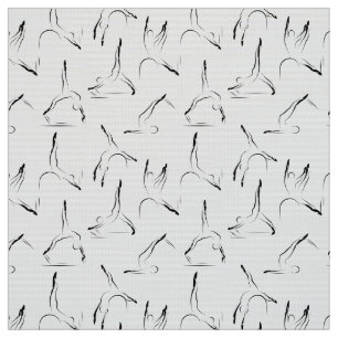 Tissu Pilates pose le motif