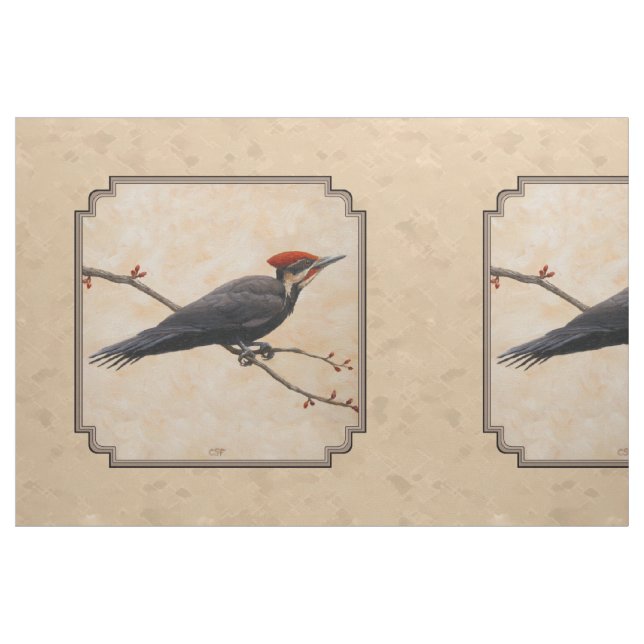 Tissu Pileated Woodpecker (Fat Quarter)