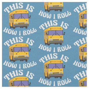 Tissu Pilote de bus scolaire Funny