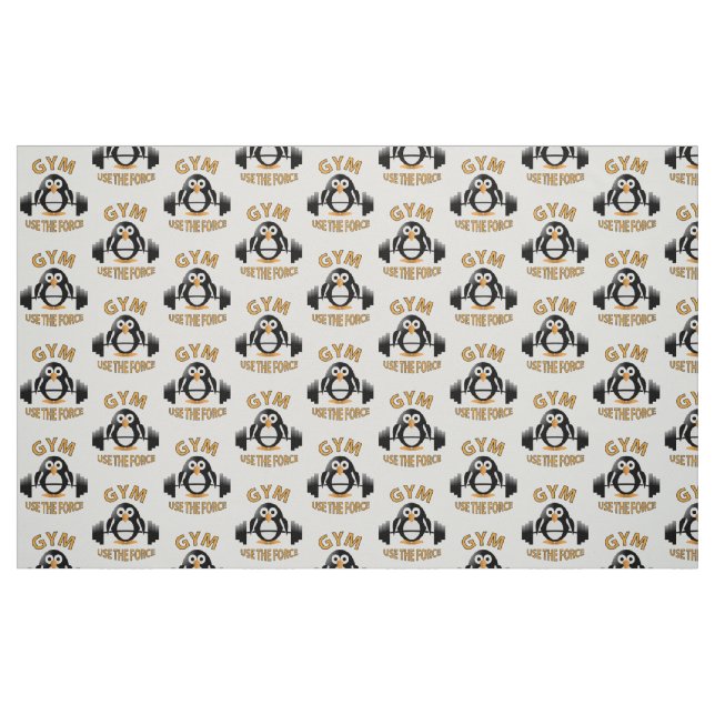 Tissu Pingouin avec cloche (Fat Quarter)