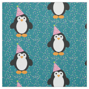 Tissu Pingouin de la fête