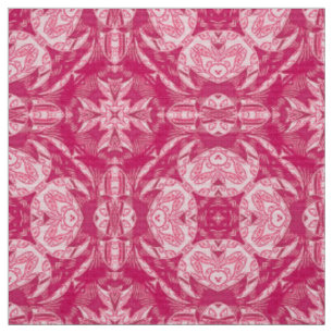 Tissu Pink Abstrait doux Motif Mandala