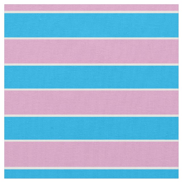 Tissu Pink, blue, white stripes (Fermer)