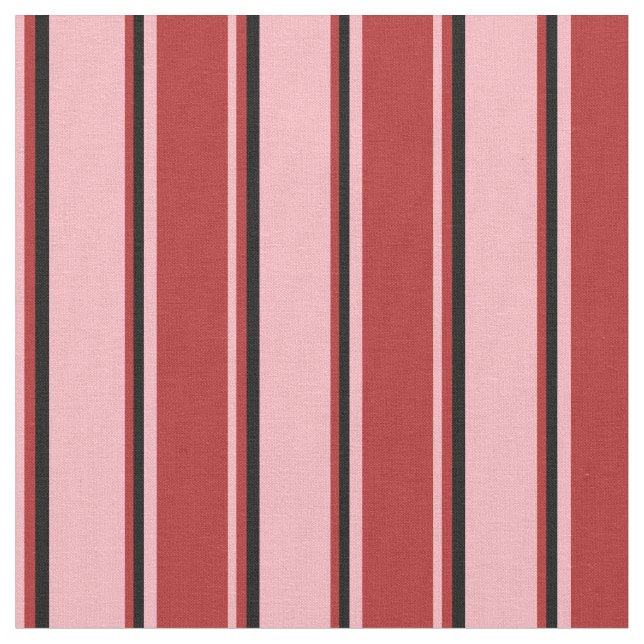 Tissu Pink clair, rouge et noir (Fermer)