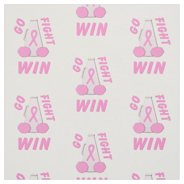Tissu Pink Go Fight Win Megaphone (Échantillon)