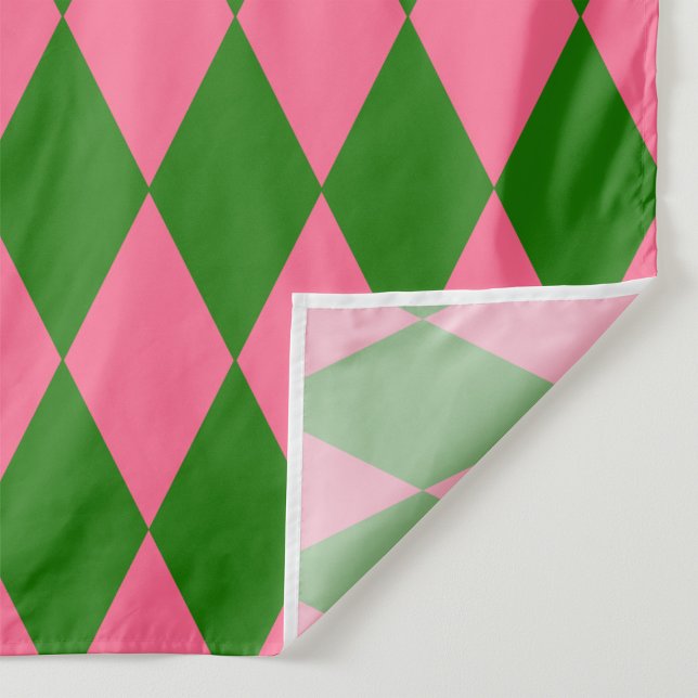 Tissu Pink Green Harlequin Checkered Design  (Créateur téléchargé)