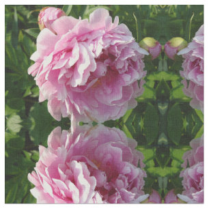 Tissu Pink Peony photo cottage ferme jardin fleuri