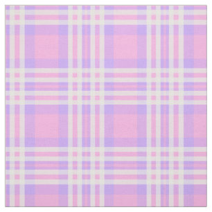 Tissu Pink Purple Lavender Plaid En vichy Check Girl