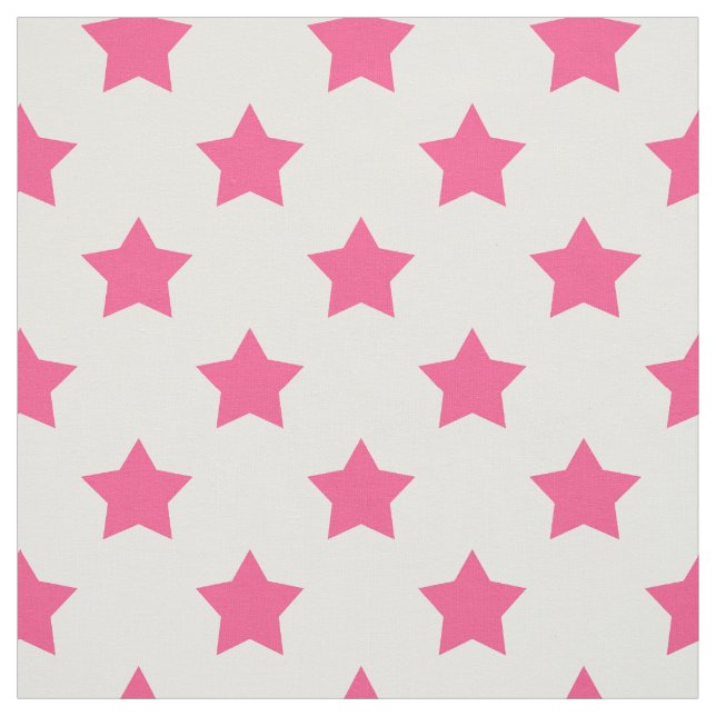 Tissu Pink Stars White Arrière - plan Textile (Échantillon)