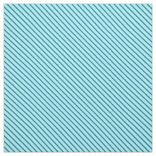 Tissu Pinstripes diagonales - aqua et marine